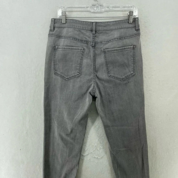 Forever 21 Jeans Women's Sz 30 Gray Regular Fit Skinny High-Rise Denim - Picture 8 of 11